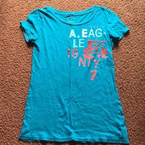 Bright blue AE t-shirt